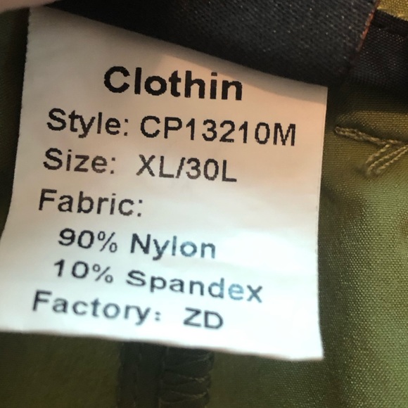 CLOTHIN Men’s XL Green Lightweight Travel Pants. - Picture 15 of 16